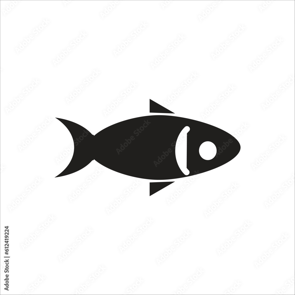 Obraz premium fish vector icon logo template