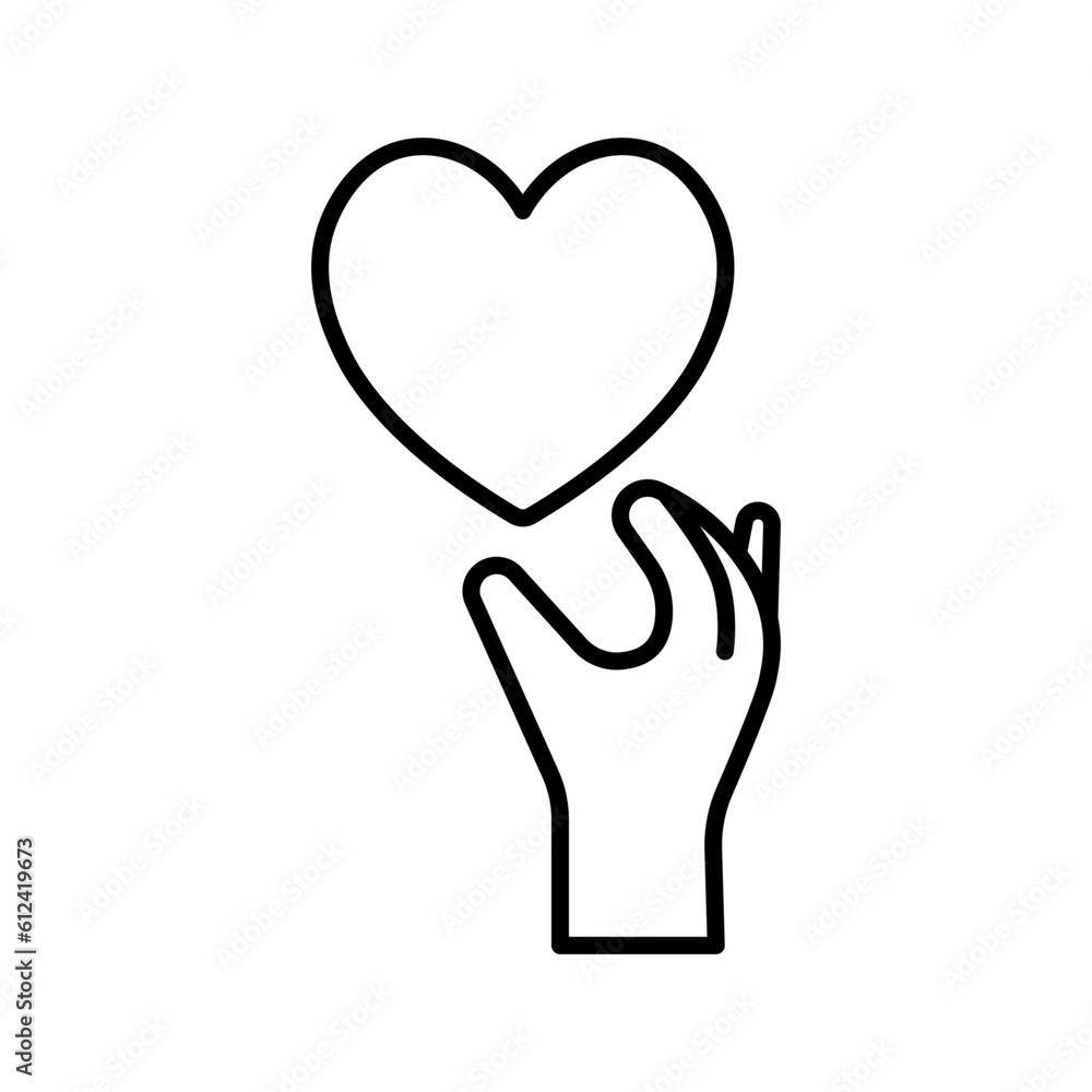 hand pick heart love icon symbol hand pick heart love icon symbol