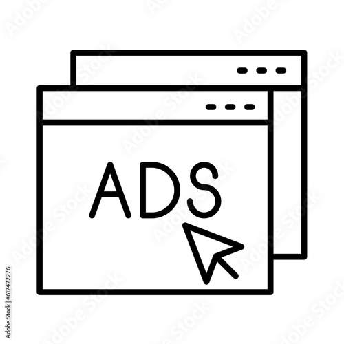 Advertisement online icon