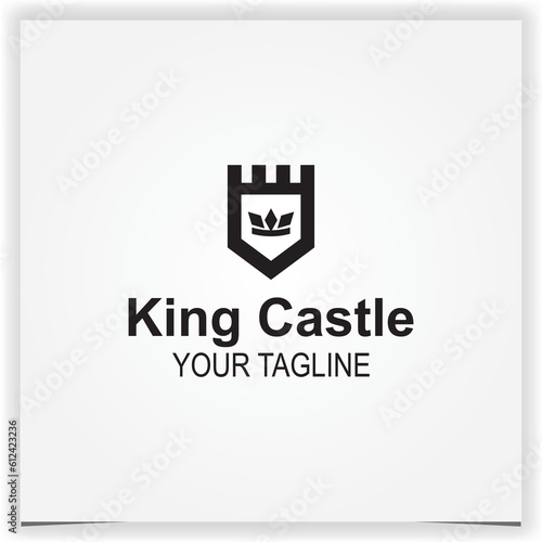 king castle logo premium elegant template vector eps 10