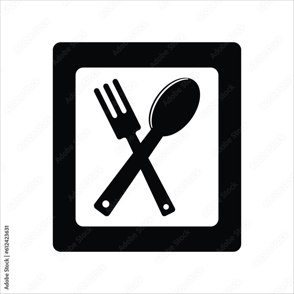 spoon and fork icon spoon and fork icon