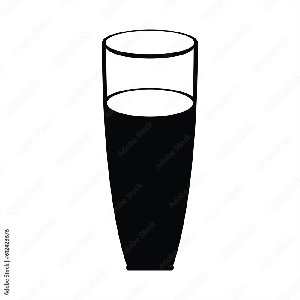 glass icon vector illustration logo design