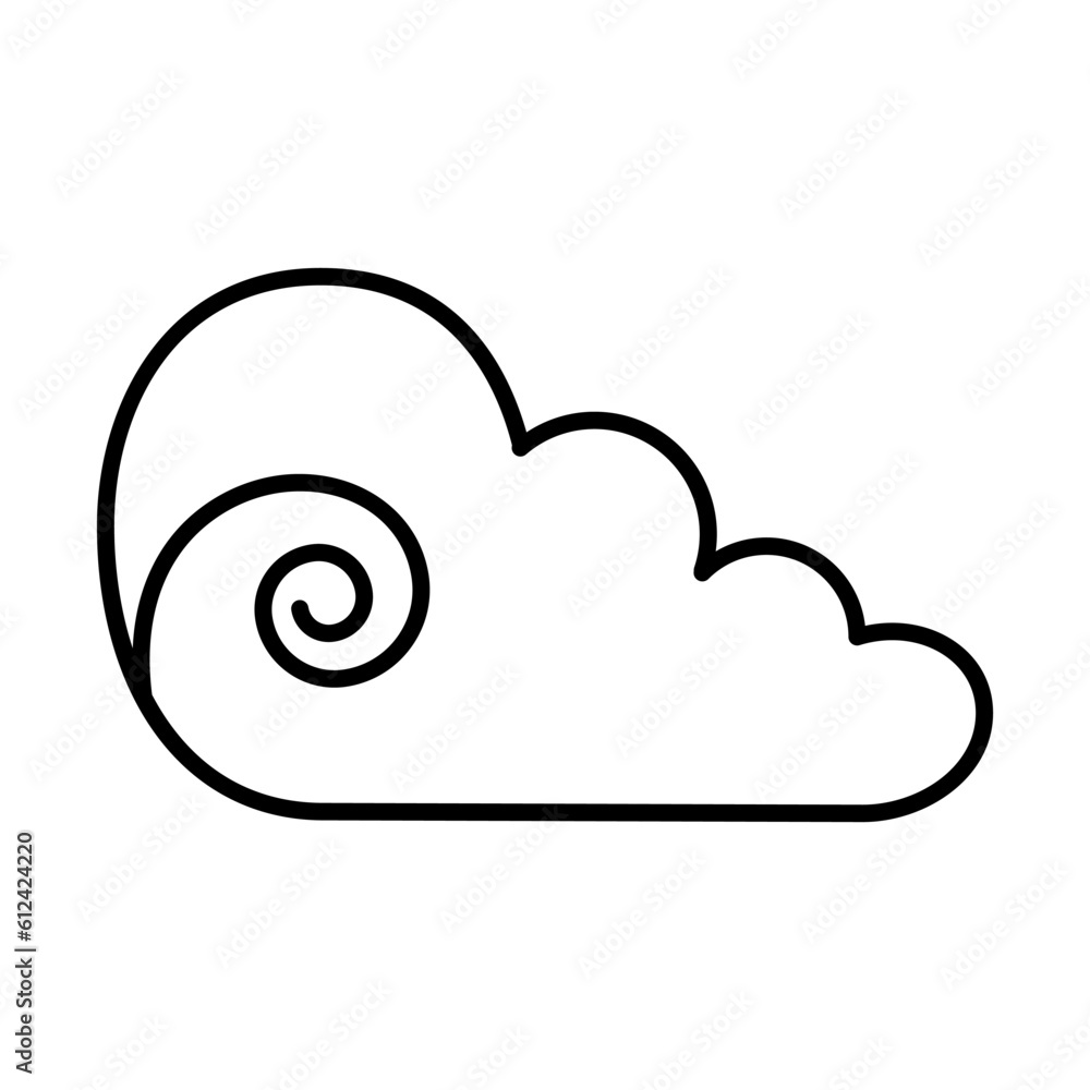 Decoration cloud icon