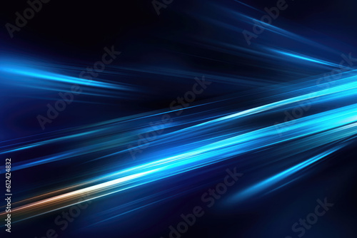 Dynamic Blue Light: Vector Light Rays and Stripes