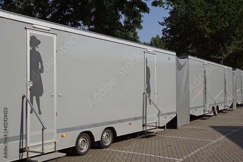 Toilettenwagen für Freiluftveranstaltungen