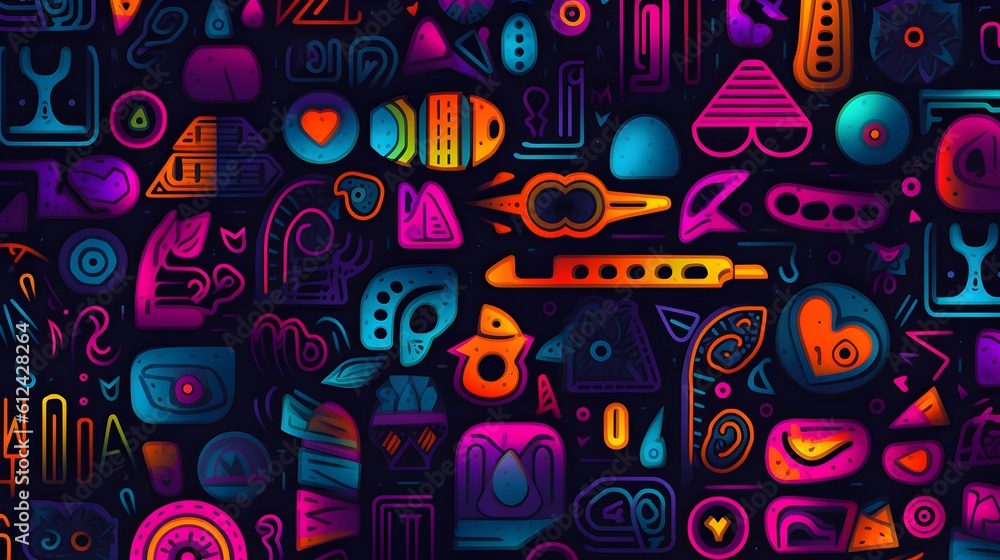 Vibrant Disco Typography in Multi-Colored Screenshot