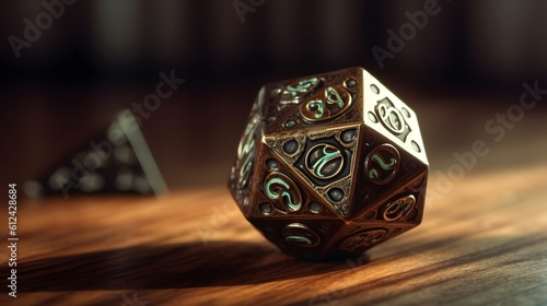 twenty sided dice D20 or role dice for board games and young people.