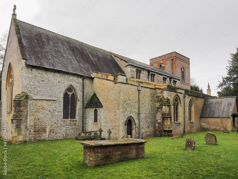 St Agathas Church, founded in 1153 on the site of an earlier church, in Brightwell-cum-Sotwell, Oxfordshire, UK