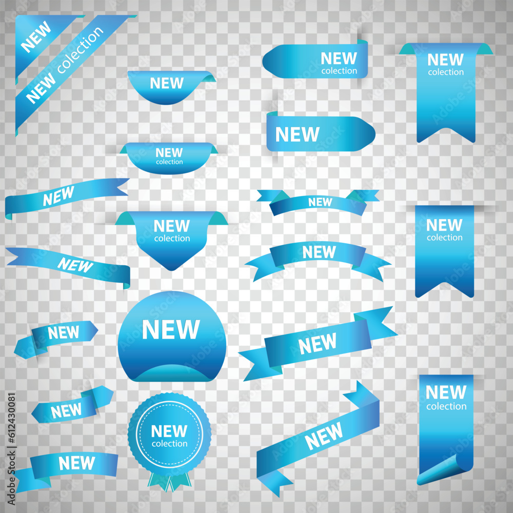 Different New Blue Ribbons Flat Icon Set. Price Badges, Special Offer Labels And Discount Stickers Isolated Vector Illustration Collection. Promotion Templates And Design Elements Concept Different New Blue Ribbons Flat Icon Set. Price Badges, Special Offer Labels And Discount Stickers Isolated Vector Illustration Collection. Promotion Templates And Design Elements Concept