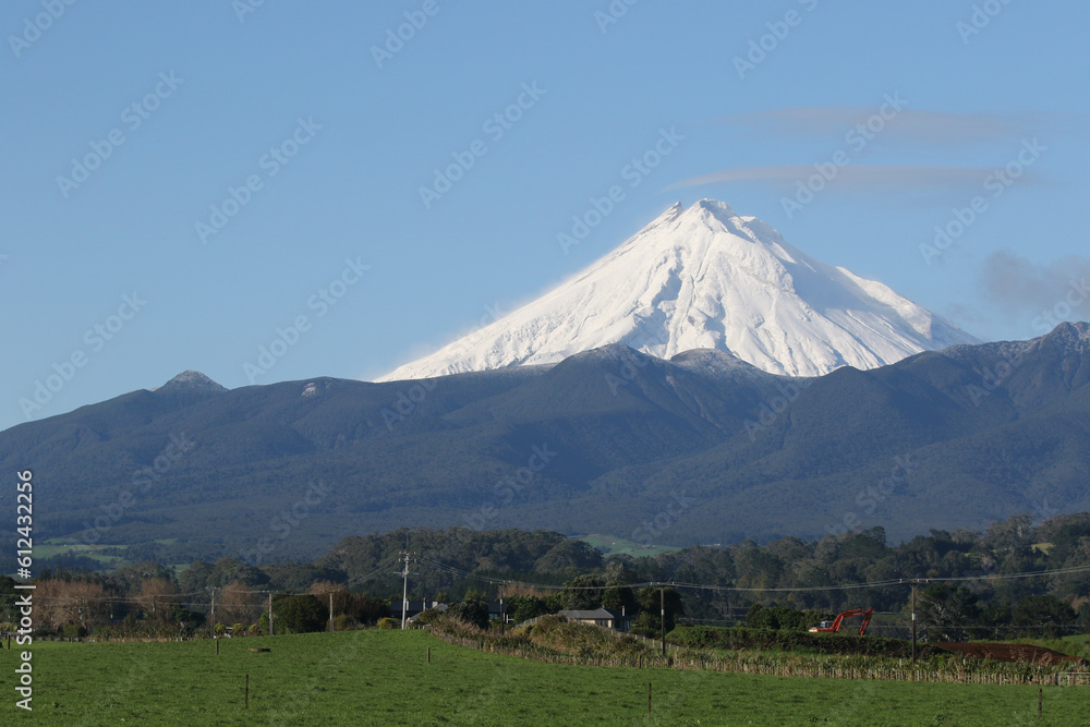 Mount Taranaki, dormant volcano, New Plymouth, New Zealand