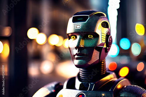 Humanoid robot. 