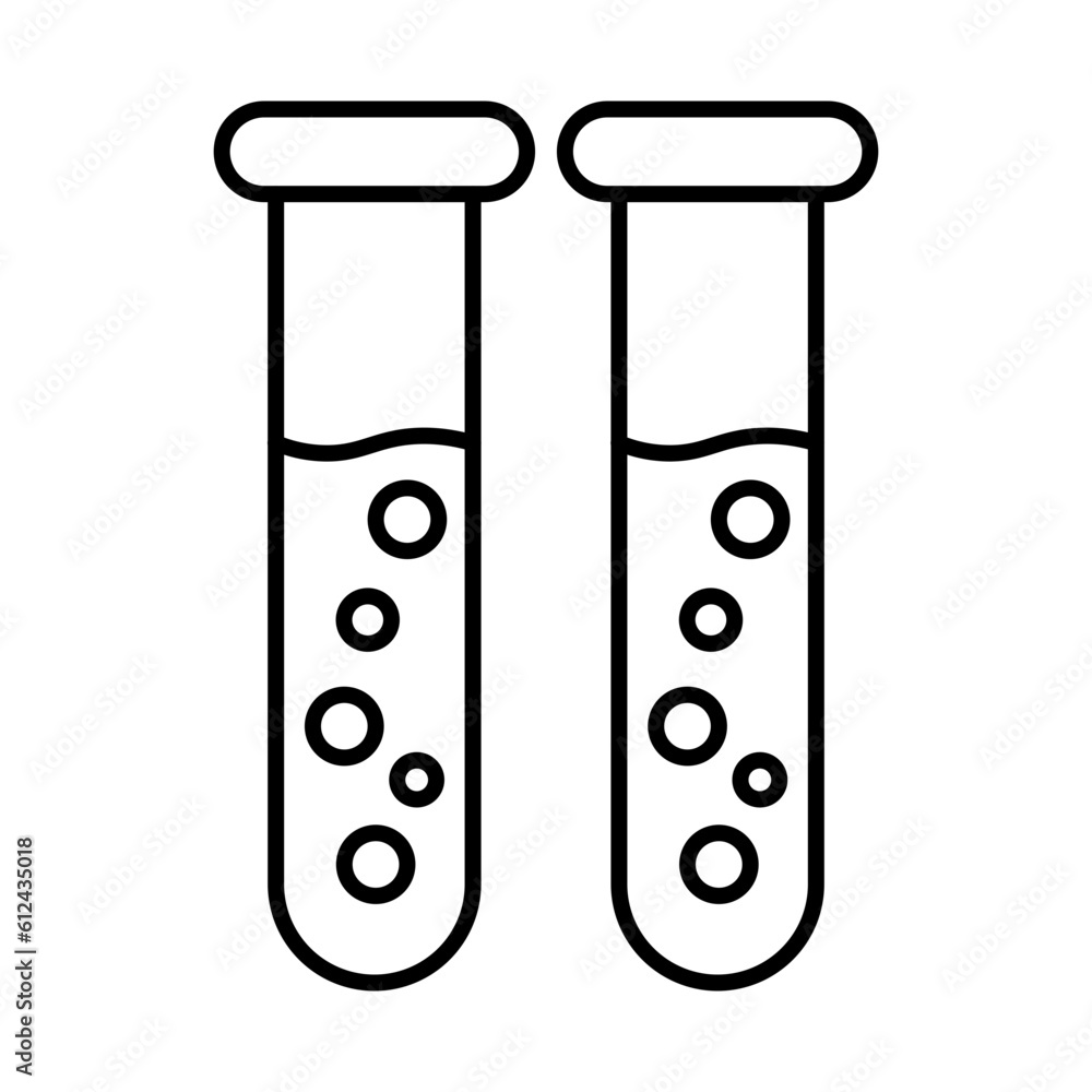 Test Tubes Icon Design Test Tubes Icon Design