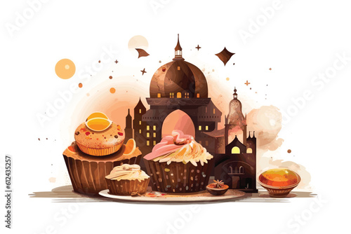 easter cake with candles