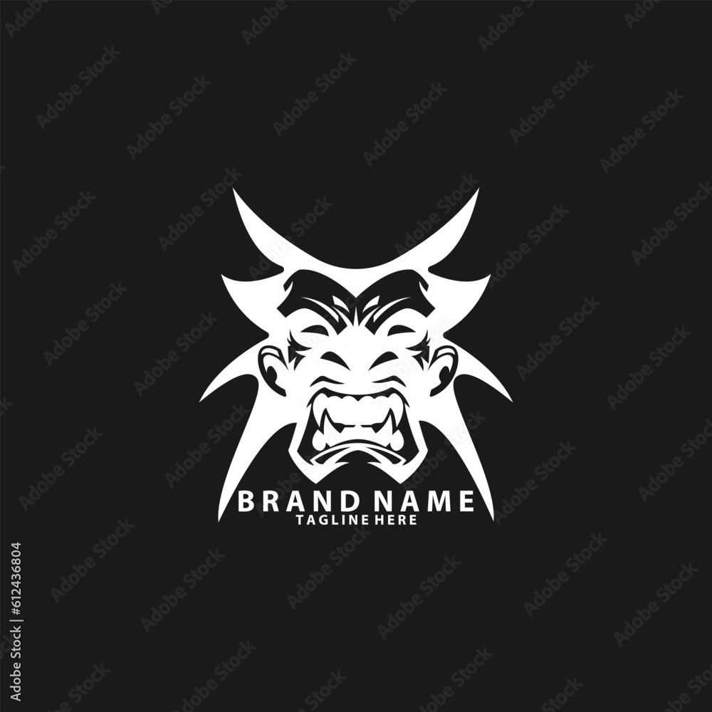 Fototapeta premium Samurai logo vector icon design template