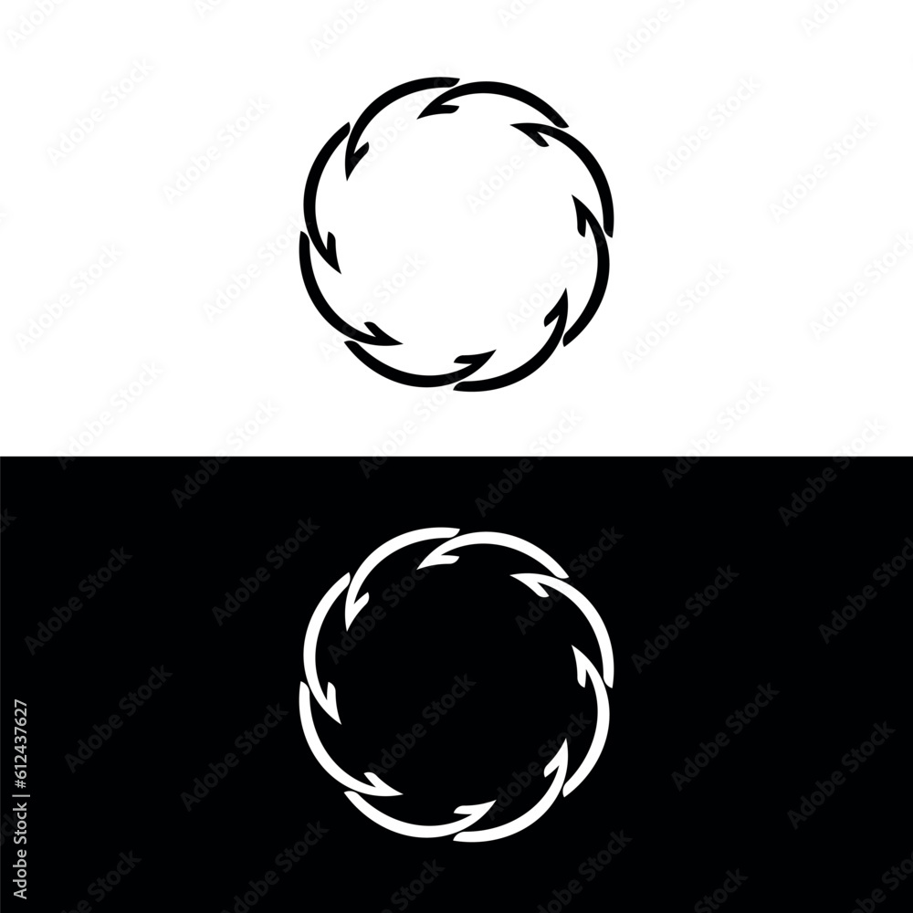 Circle vector logo template illustration Circle vector logo template illustration
