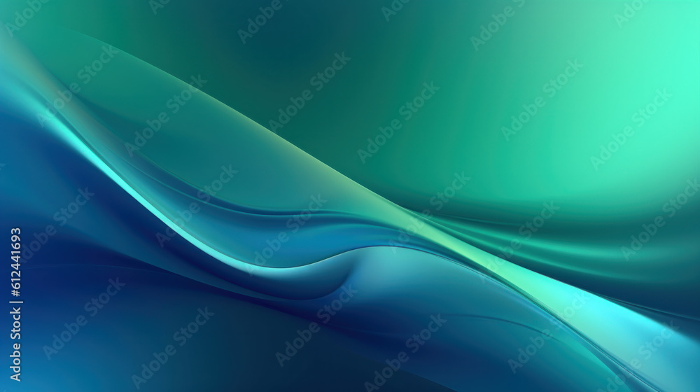 Obraz premium Abstract wave website wallpaper. Illustration AI Generative.