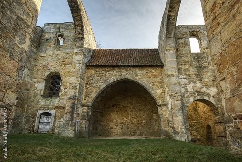Ruins of the Walbeck Collegiate Church in Saxony-Anhalt, Germany.