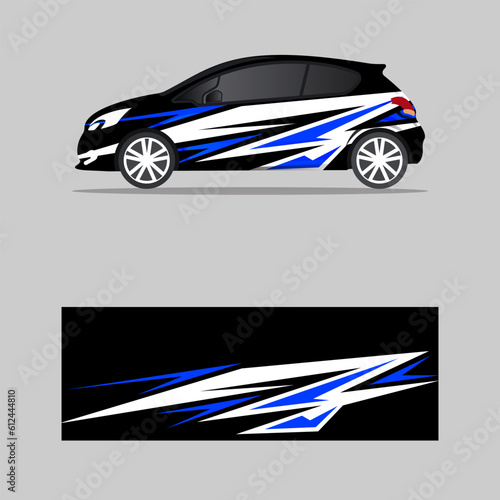 Car decal wrap design vector © Ibnu