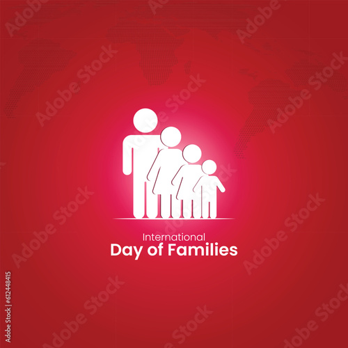 International day of families. family Logo icon vector template. Family illustration. family Template for banner  advertisement cover. man  woman  child vector.