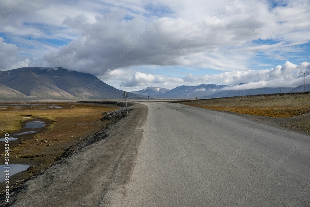 Beautiful arctic landscape in Svalbard, Norway