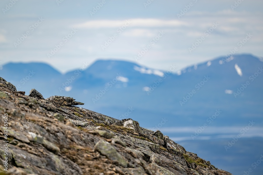 Beautiful shot of the Swedish mountains of Are in Copperhill in summer