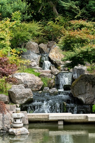 The Peaceful Falls at the Kyoto Garden