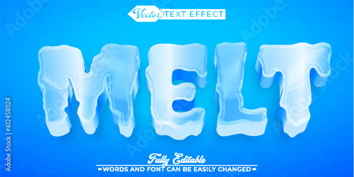 Melt Vector Editable Text Effect Template