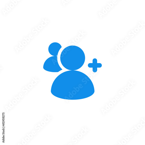 people icon sign symbol design, add friends, grouping