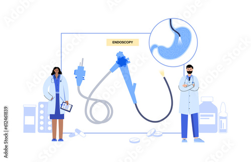 Gastroscopy endoscopy procedure