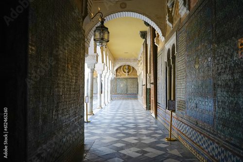 Casa de pilatos cloister  Seville  Andalucia  Spain