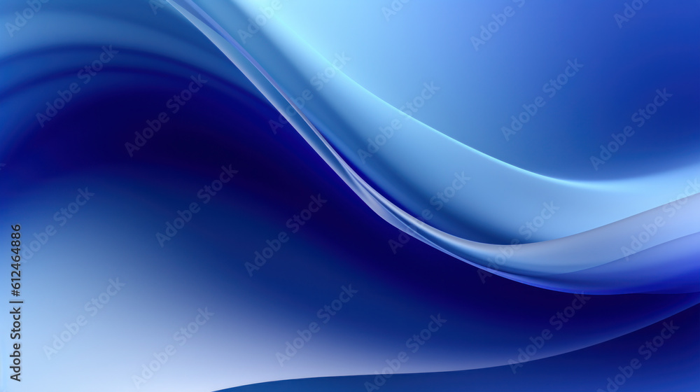 Naklejka premium Abstract wave website wallpaper. Illustration AI Generative.