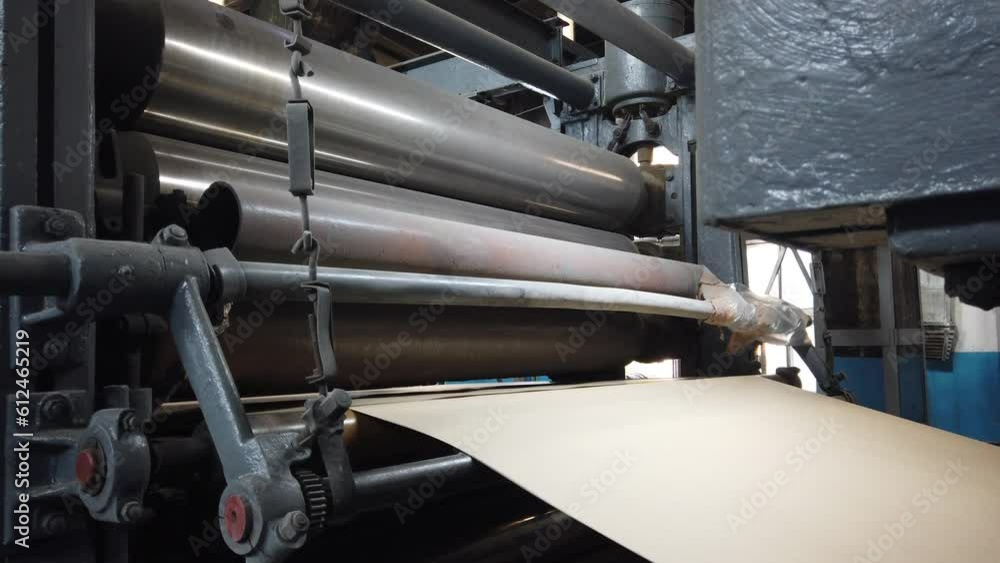 conveyor of a paper-making machine at a paper factory in the production of technical paper for packaging and electrical engineering conveyor of a paper-making machine at a paper factory in the production of technical paper for packaging and electrical engineering