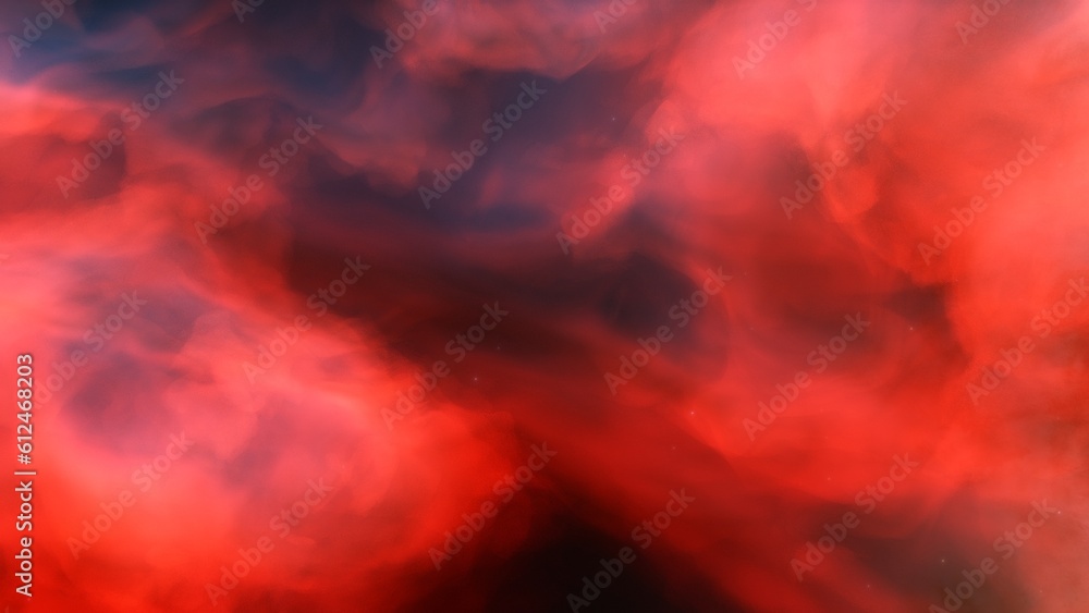 Nebula in space 3d render Nebula in space 3d render