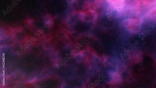 Nebula in space 3d render