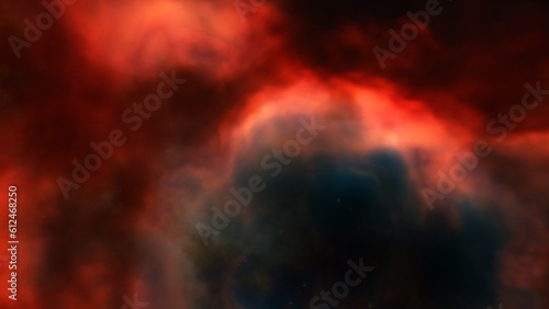 Nebula in space 3d render © ANDREI