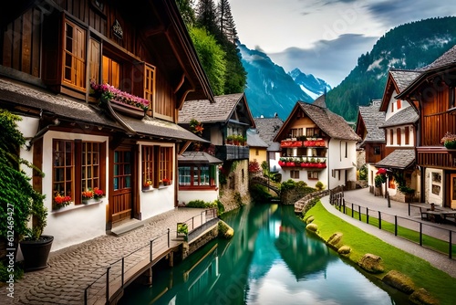 Charming Swiss Villages: Explore the idyllic Swiss villages with their traditional chalet-style architecture, colorful flower displays, and charming cobblestone streets