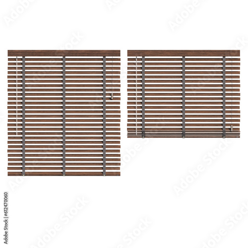 curtain isolated on a transparent background, interior decorations, 3D illustration, cg render
