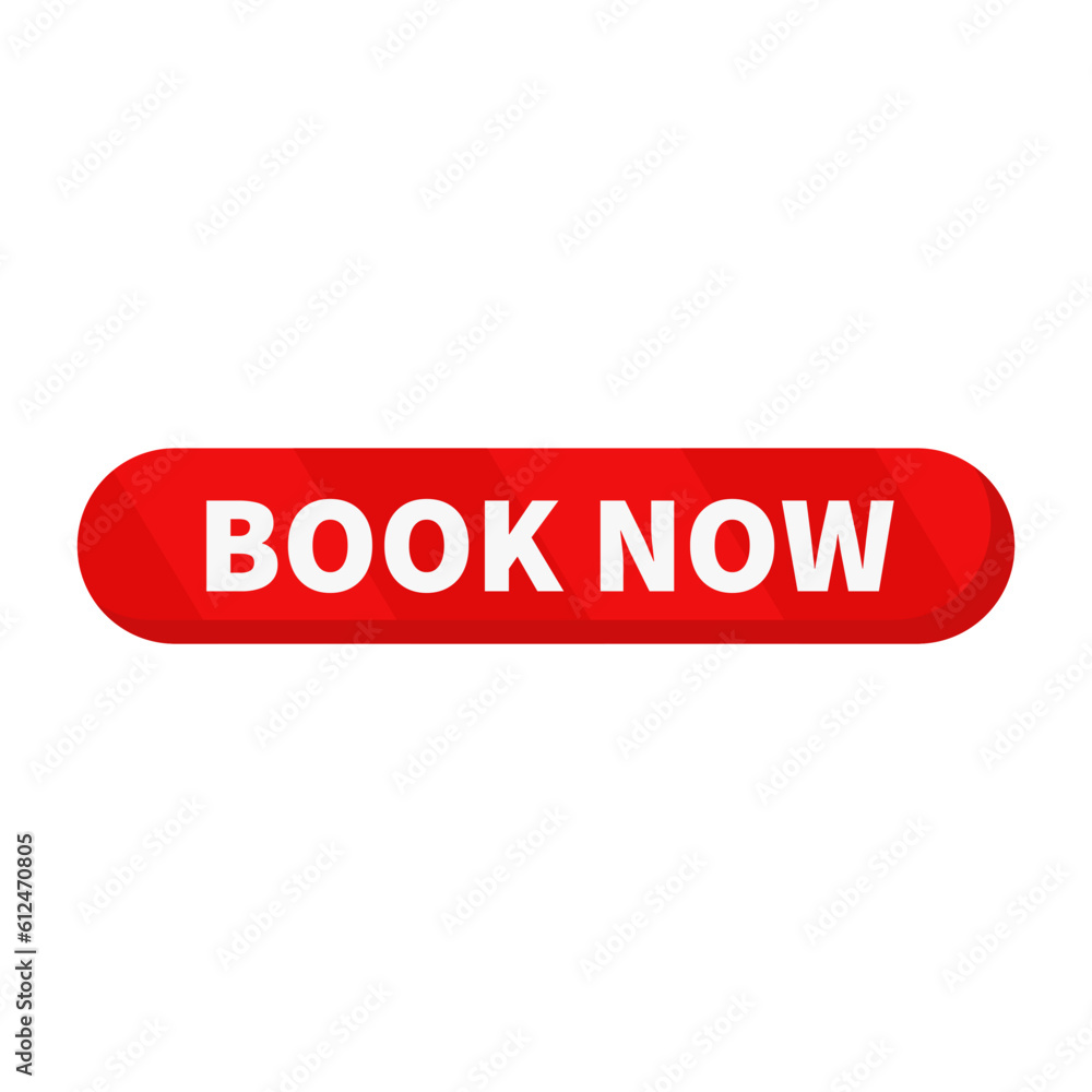 Book Now Button In Red Color And Rounded Rectangle Shape For Promotion
Book Now Button In Red Color And Rounded Rectangle Shape For Promotion