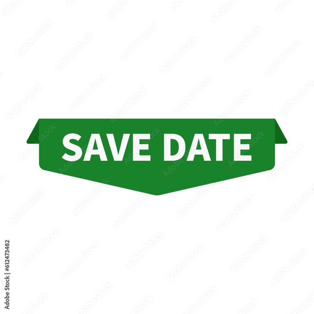 Save Date In Green With Unique Rectangle Shape For Announcement
Save Date In Green With Unique Rectangle Shape For Announcement