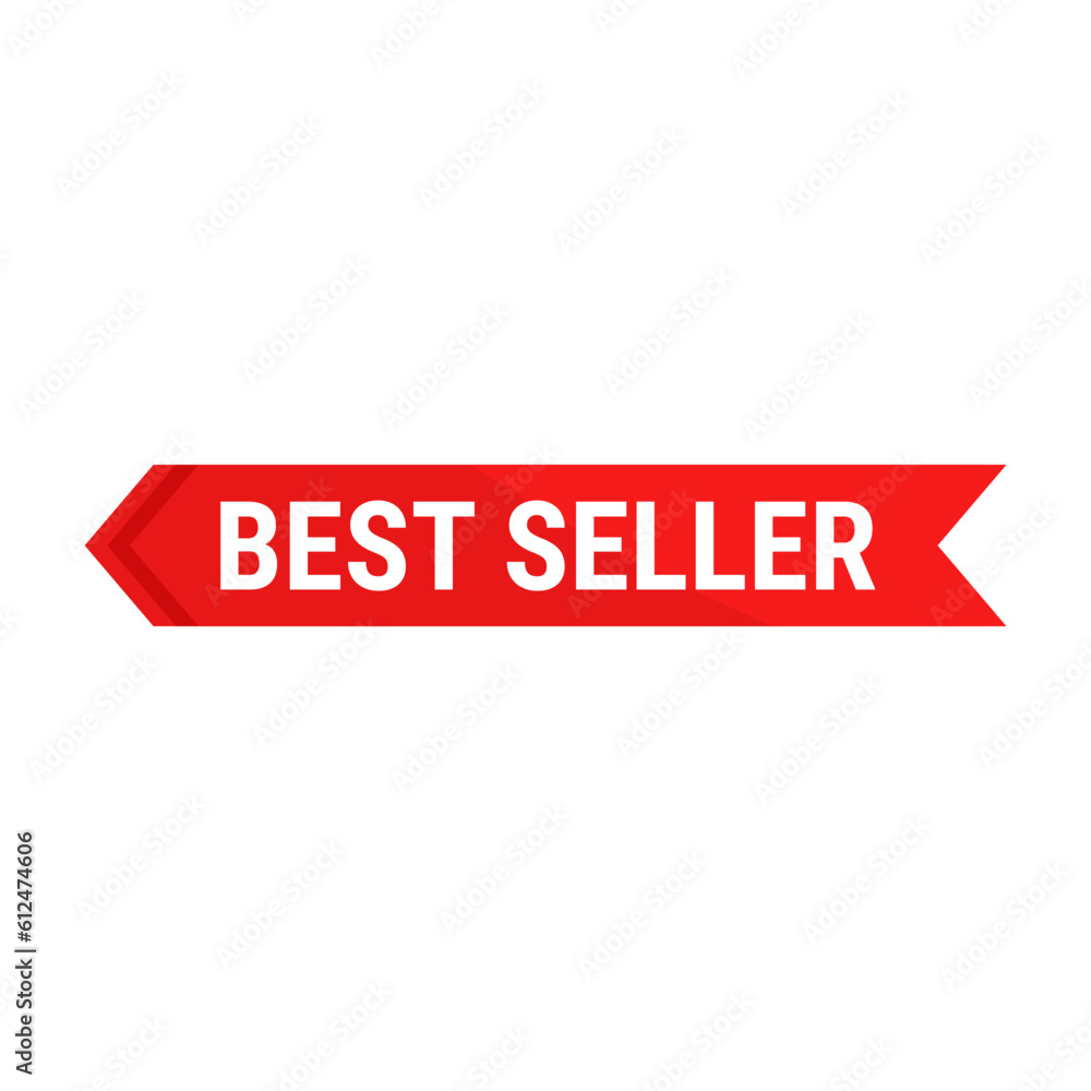 Best Seller In Red Color And Left Arrow Rectangle Shape For Advertisement
Best Seller In Red Color And Left Arrow Rectangle Shape For Advertisement