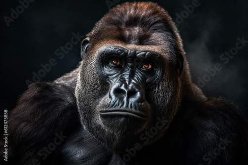 Portrait of a hill gorilla 