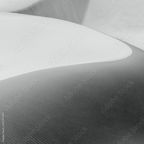 Aerial greyscale shot of sand dunes - great for backgrounds
