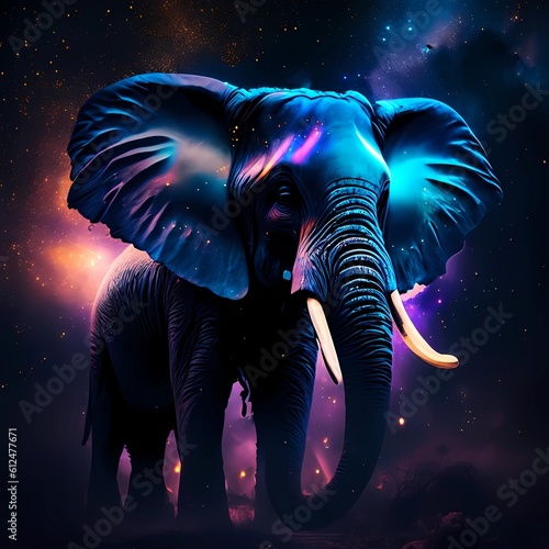 elephant in the night © Muhammad