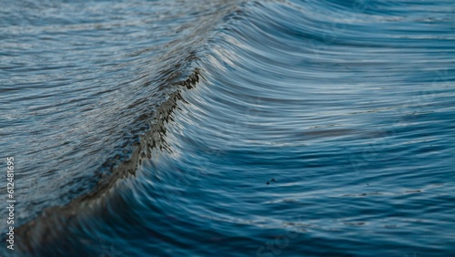 Big waves on the blue ocean
