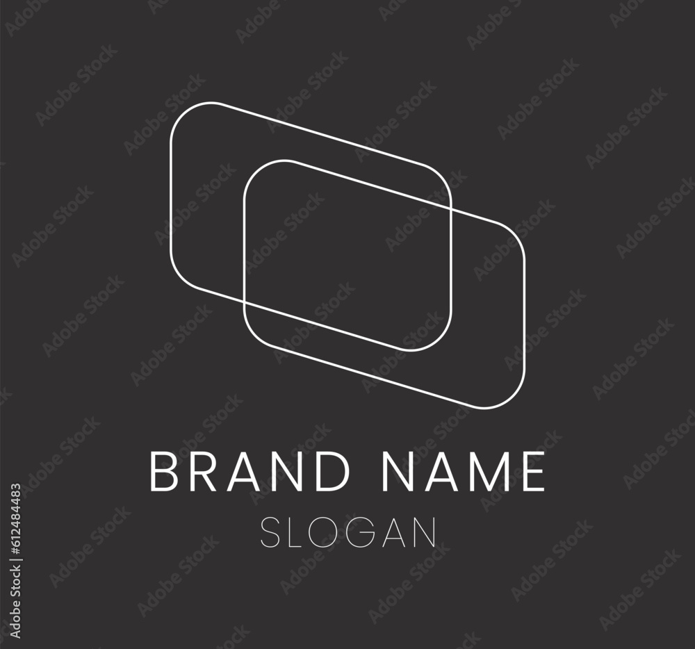 Fototapeta premium Vector of a simple geometric logo