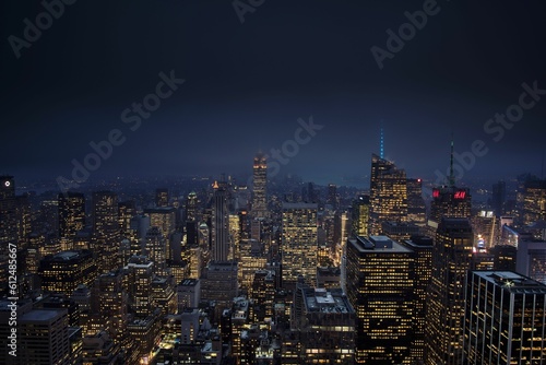 Night view of the illuminated New York City © Brandon Murray/Wirestock Creators