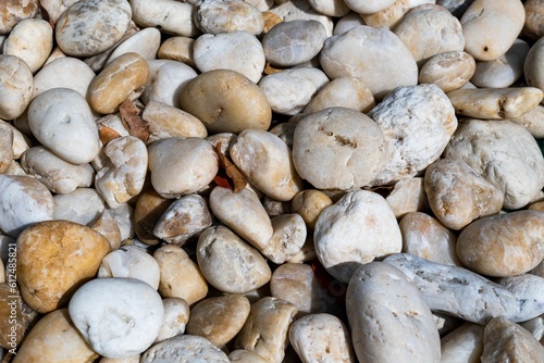 Closeup of a stack of stones