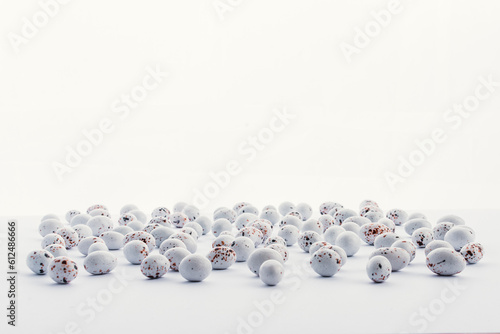 white pebbles on a white background