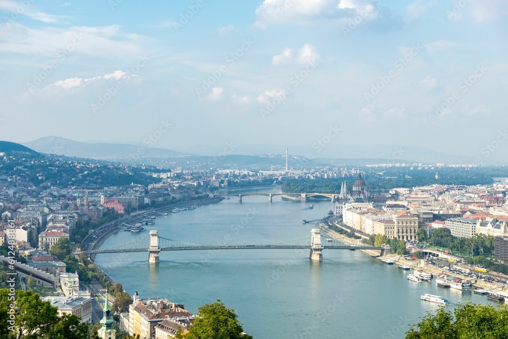 River Danube in Budapest Hungary.