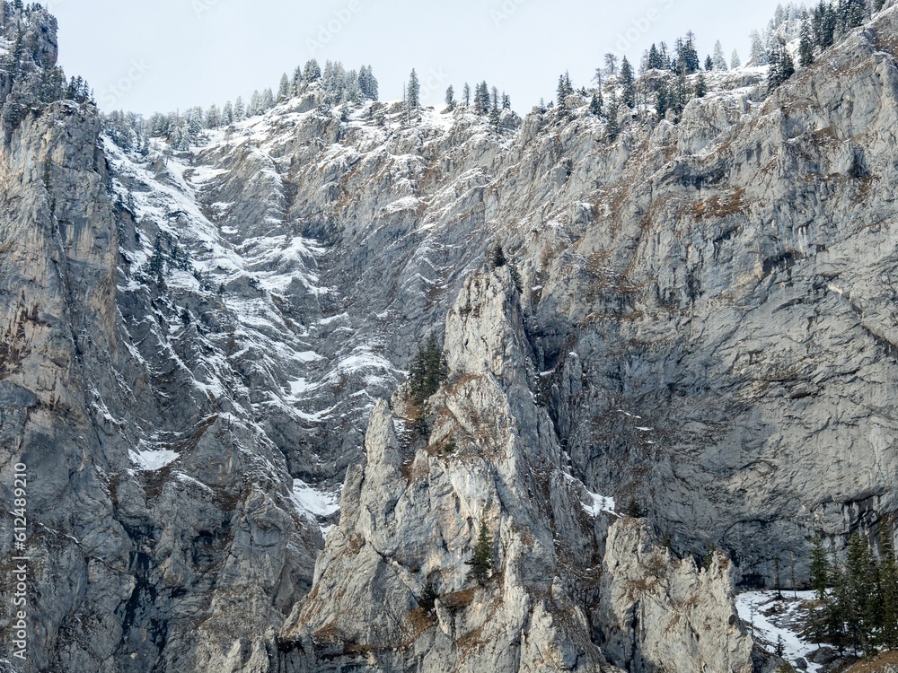 Cliffs near Eisenerz in Austria